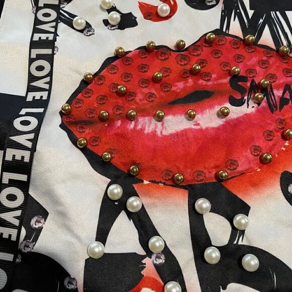 Fashion Nova kiss love tunic dress with tulle black - Picture 8 of 15